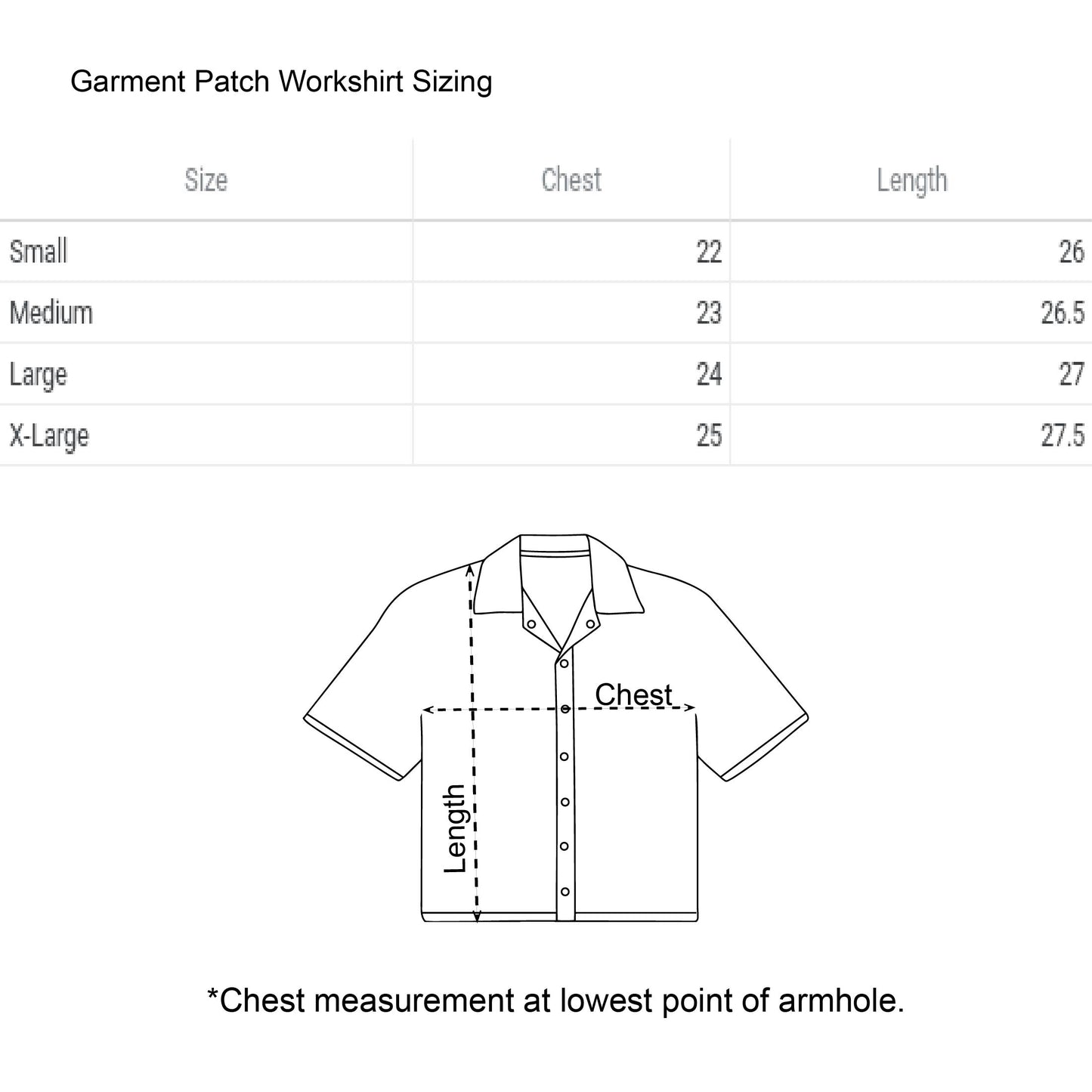 Garment Patch Workshirt
